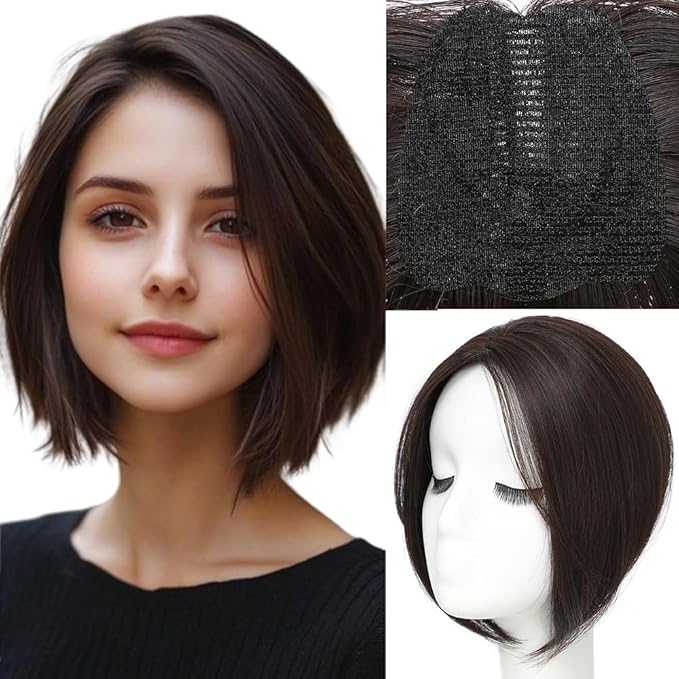 2025 NEW No Clips Hair Toppers for Women with Thinning Hair 360° 3D Macgic Makes Beauty More Convenient 3S Wear and Go Stylish Upgrade