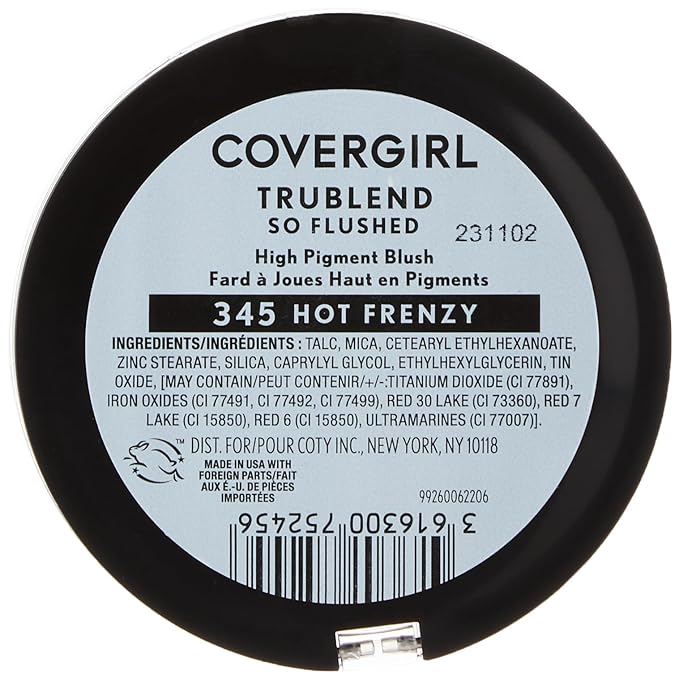 COVERGIRL Trueblend so Flushed High Pigment Blush & Bronzer, 345 - Hot & Frenzy, 0.33 Oz