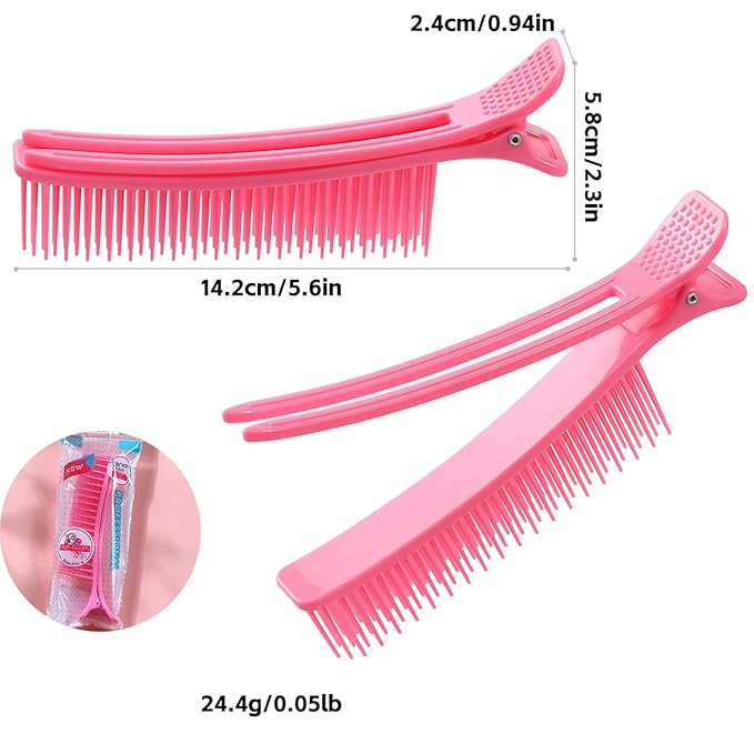 6 Pack Grip Clips for Hair Sectioning Styling, Haircuts Coloring cosmetology supplies hair cutting clips