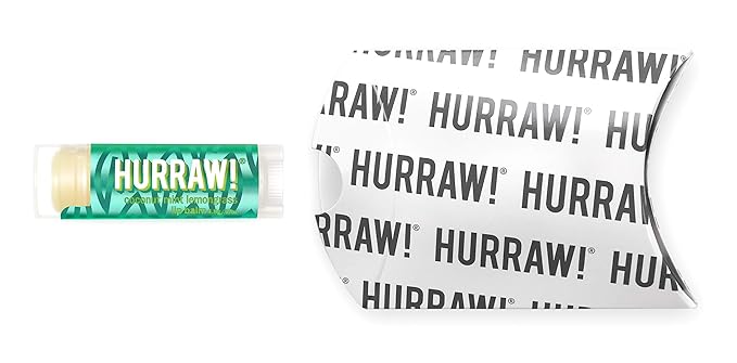 Hurraw! Coconut, Mint, Lemongrass (Pitta) Lip Balm: Organic, Certified Vegan, Cruelty and Gluten Free. Non-GMO, 100% Natural Ingredients. Bee, Shea, Soy and Palm Free. Made in USA