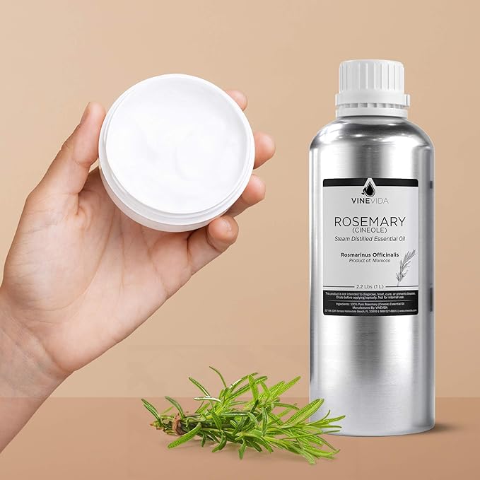 VINEVIDA Rosemary Essential Oil - 32 oz - Undiluted - DIY Candle Scents - Bulk for Soap Making
