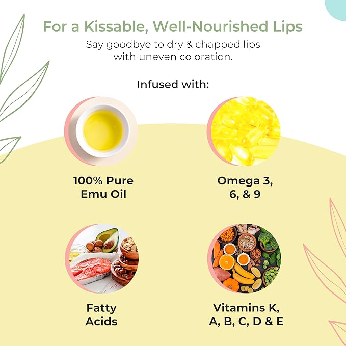 YNN Emu Oil Moisturizing Lip Balm with Extreme SPF50+ Sun Protection - 4-Hour Water Resistant, Fortified with Vitamin E, Amino Acids & Omega 3, 6 & 9 - Y-Not Natural, 15g Stick - 2 Pack