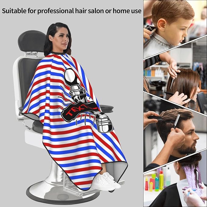 Custom Barber Cape for Men Personalized Professional Hair Cutting Cape with Text for Home Salon Barbershop