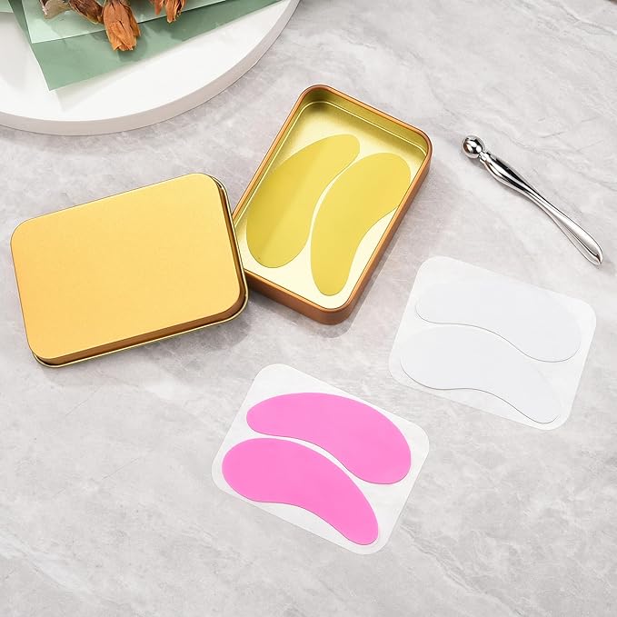 Aethland Reusable Eye Patches, 3 Pairs Silicone Under Eye Patches with Lifting Effect to Reduce Wrinkles and Fine Lines, Pair with Eye Roller Massager Eye Serums Cream Applicator