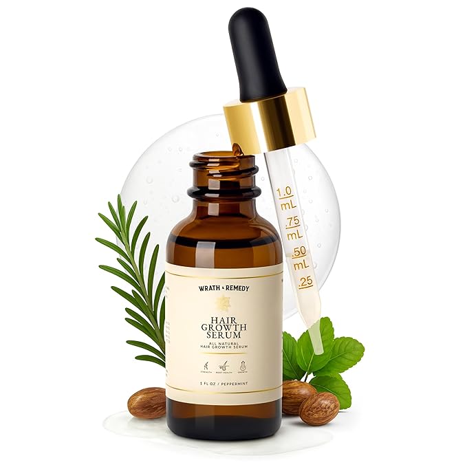 Hair Growth Serum Women & Men — USDA Organic, 10-in-1 Tricho10™ Scalp Serum for Thicker, Fuller Hair & a Healthier Scalp — Fast-Absorbing, 3X Strengthening Blend for Thin Hair & all Hair Types (30 ml)