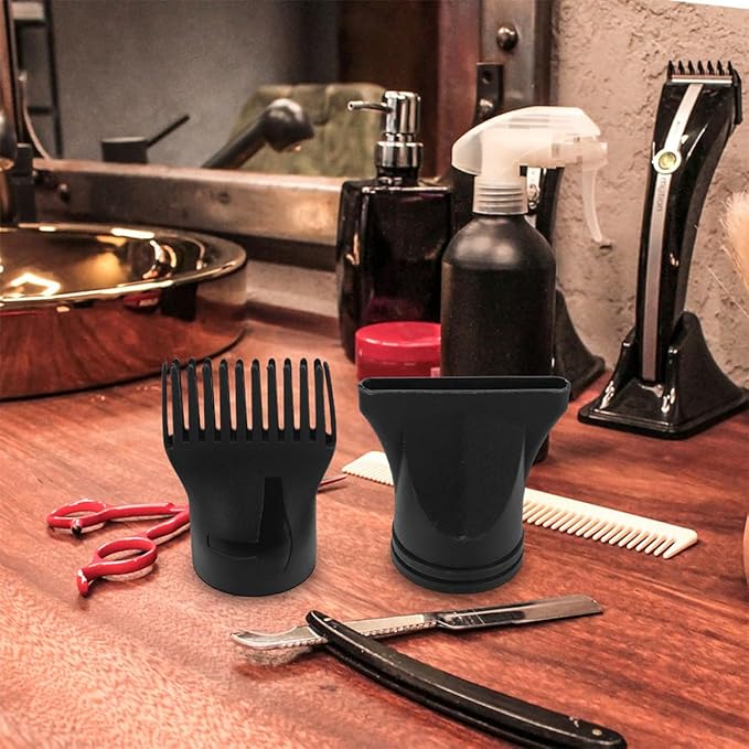 7pcs Hair Dryer Nozzle Attachment Plastic Narrow Concentrator Comb Styling Nozzles Fit for Salon and Home Use Versatile Hair Drying Accessories for Multiple Hairstyles