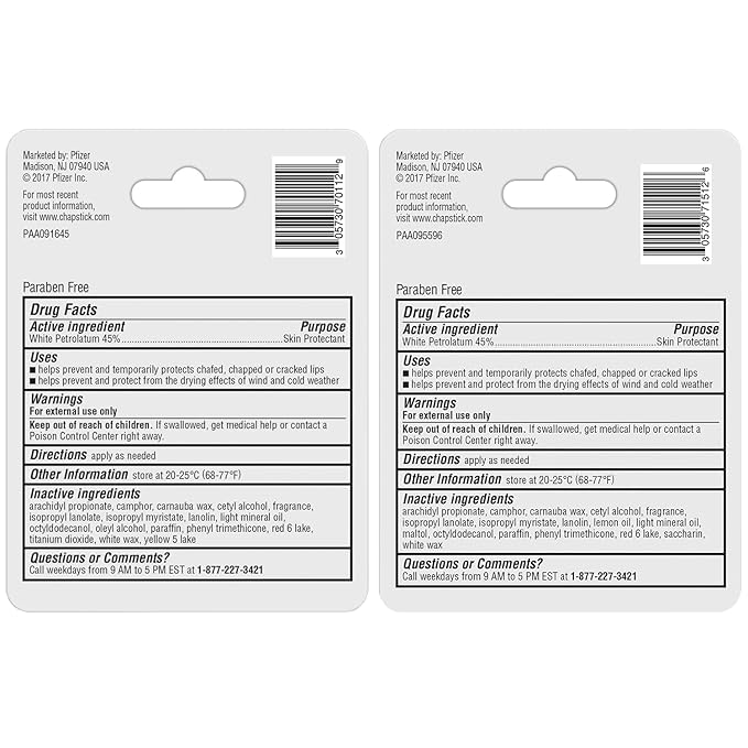 ChapStick Lip Care Bundle – Classic Strawberry + Classic Original Lip Balm, 0.15 Oz Ea (2 Piece Set)