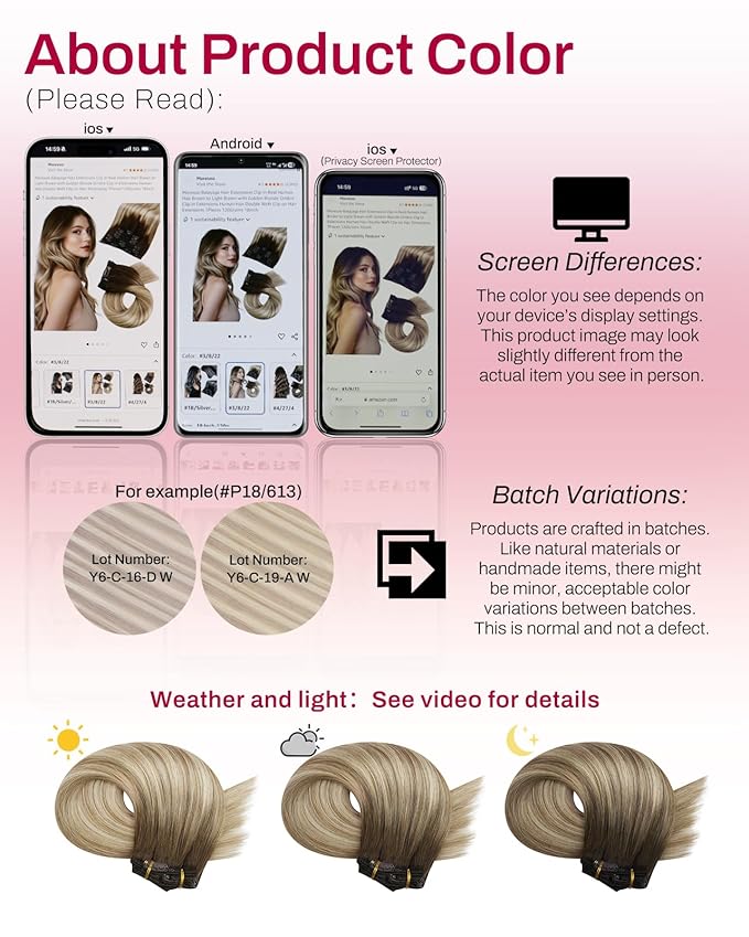 Moresoo Clip in Hair Extensions Remy Double Weft Human Hair Clip in Extensions Balayage Straight Hair Extensions for Women Ombre Brown to Light Brown with Blonde 5pcs 80g 10inch
