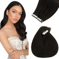 Sunny Hair Tape in Hair Extensions Human Hair 12 Inch Hair Extensions Real Human Hair Tape in Extensions for Women Dark Brown Virgin Hair Natural Straight Skin Weft Double Sided Tapes 20Pcs 30g
