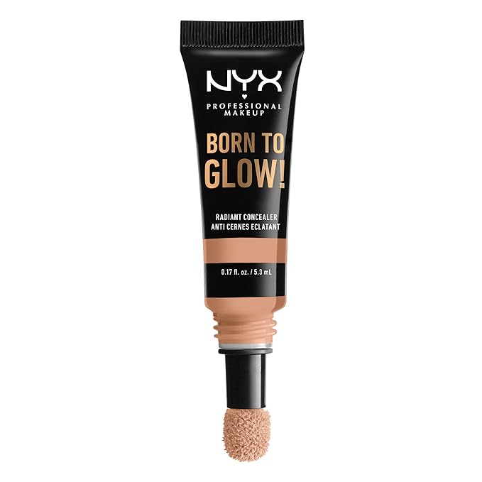 NYX PROFESSIONAL MAKEUP Born To Glow Radiant Concealer, Medium Coverage - Soft Beige