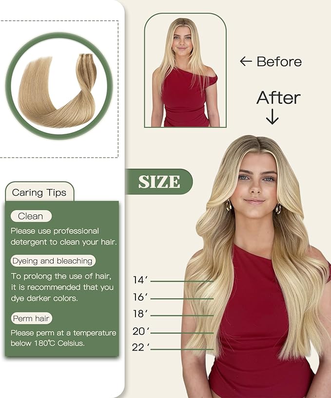SURNEL Injected Tape in Hair Extensions 22Inch Golden Brown to Caramel Blonde Upgraded Seamless Remy Invisible Tape in Extensions Human 20 Pcs 50g(#102727,22)