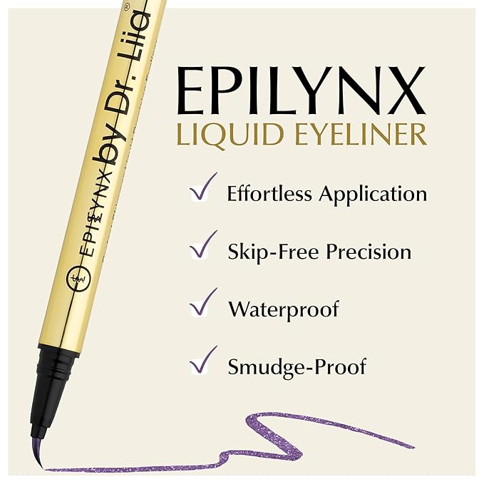 Waterproof Eyeliner - Smudge-Proof Liquid Eyeliner Pen with Precision Tip for Smooth, Long-Lasting Application - Vegan, Hypoallergenic & Gluten-Free Eye Liner - 2mL Shimmer Royal Purple