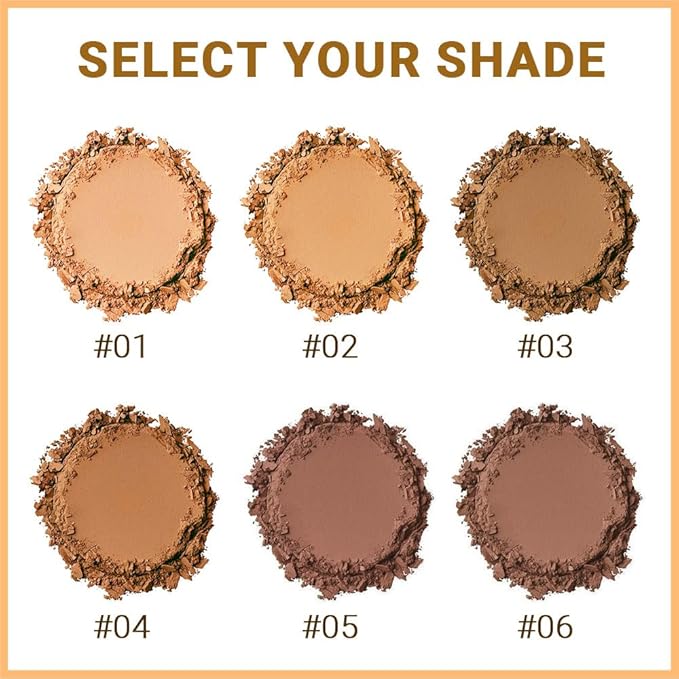 Pressed Matte Face Powder Makeup & Setting Powder for Poreless Wrinkle Blurring Contour Concealer Finishing,Lightweight,High Coverage,Shine Control, N.W 10g (05)
