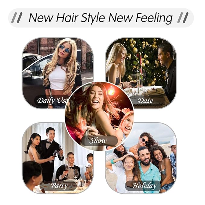 SUYYA Tape in Hair Extensions Human Hair 14 inches 40g/pack 20pcs Straight Seamless Skin Weft Tape in Remy Human Hair Extensions(14 inches #8 Light Brown)