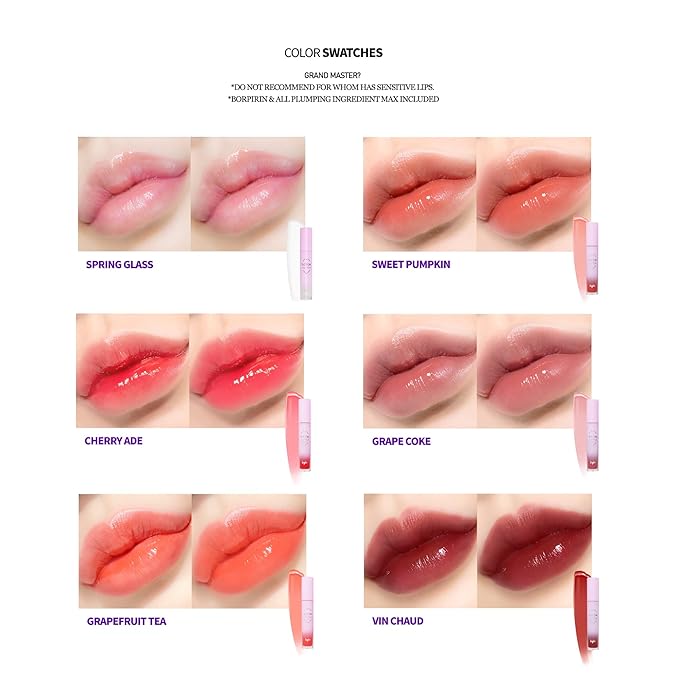 keybo Lip Plumper Dotom Lip Plus 16 Colors, 3 Steps Extreme Plumping Clear Lip Gloss by Essence Lip Care Oil & 16 Color Tints from Korean Makeup (05. Summer Orange)