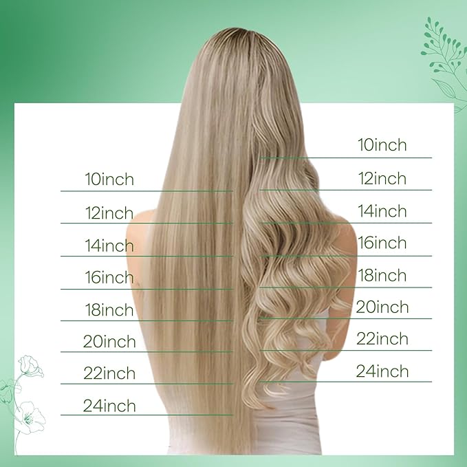 RUNATURE Clip in Extensions Real Human Hair Highlight Hair Extensions Clip Ins, Double Weft Straight Remy Hair, Can Be Styled 14 Inch 50g 3pcs #8P60 Light Brown Highlight Platinum Blonde