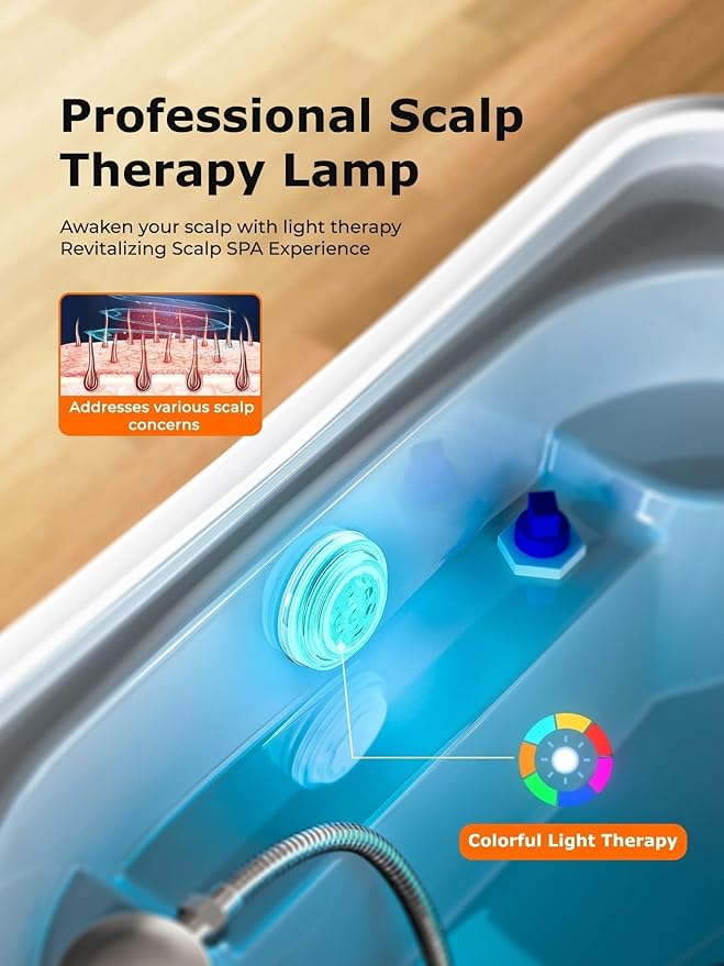 Innovative Touch Screen Dual System Japanese Head Spa Equipment, with 60L Large Water Storage Tank, Support 360°Water Circulation & Light Therapy
