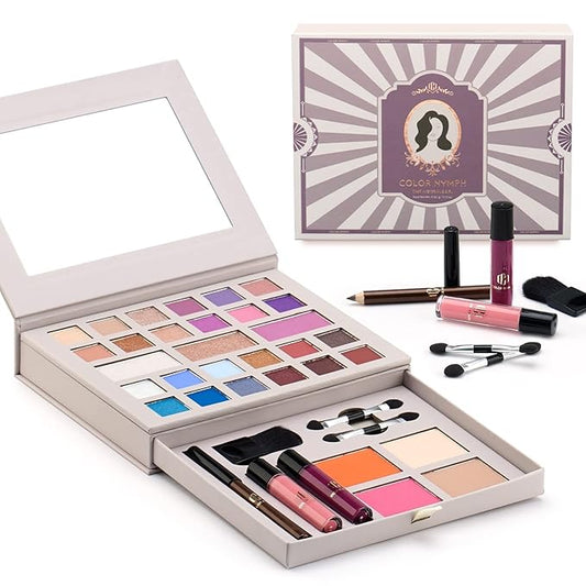 Color Nymph Makeup Kit for Women Full Kit Makeup Gift Set All in One Makeup Kit with 24 Colors of Eyeshadow, Makeup Brushes, Lip Glosses, Eyeliner Pencil, Mirror