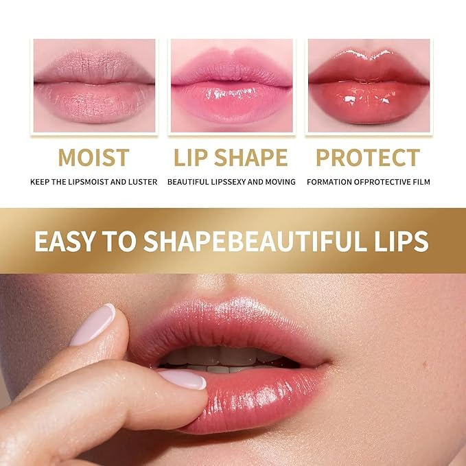 2PCS Handmade Plant lip balm Pink Lips Serum Brighten Dark Lips Bleaching Essence Lip Balm Repair Fine Lines Brighten Moisture Exfoliator Lip Care (Yellow)