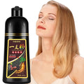 Instant Blonde Brown Hair Dye Shampoo 500ml for Men & Women, 3 in 1 Golden Color 100% Gray Coverage, Natural Dye in Minutes 17.6 Fl Oz