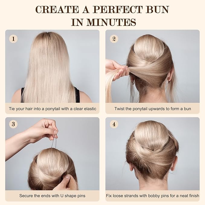 Bobby Pins Set Black – Styling Kit for Women & Girls with Bobby Pins, Spiral Pin & Snap Clips, Great for Updos, Buns, Bridal Looks & Events