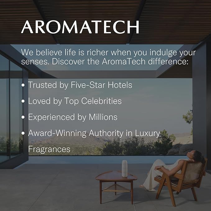 AromaTech White Tea and Thyme Aroma Essential Oil Blend: Luxury Hotel Inspired Aromatherapy with Tea Leaf, Fresh Thyme & Amber for Ultrasonic Diffusers & Nebulizers - 16 fl oz, 500 mL