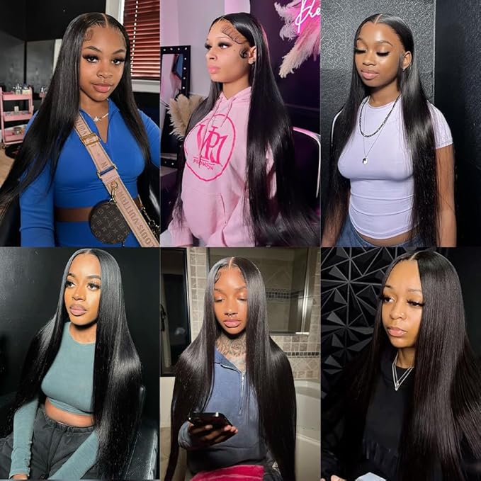 28Inch Clip in Hair Extensions Real Human Hair Straight 8Pcs Remy Hair Extensions Clip in Human Hair with 18Clips Double Lace Weft 120g Natural Black