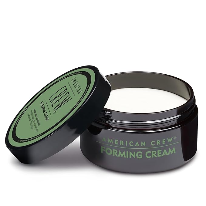 American Crew Men's Hair Forming Cream, Like Styling Gel with Medium Hold & Shine, Travel Size, Stocking Stuffer for Him, 1.7 oz