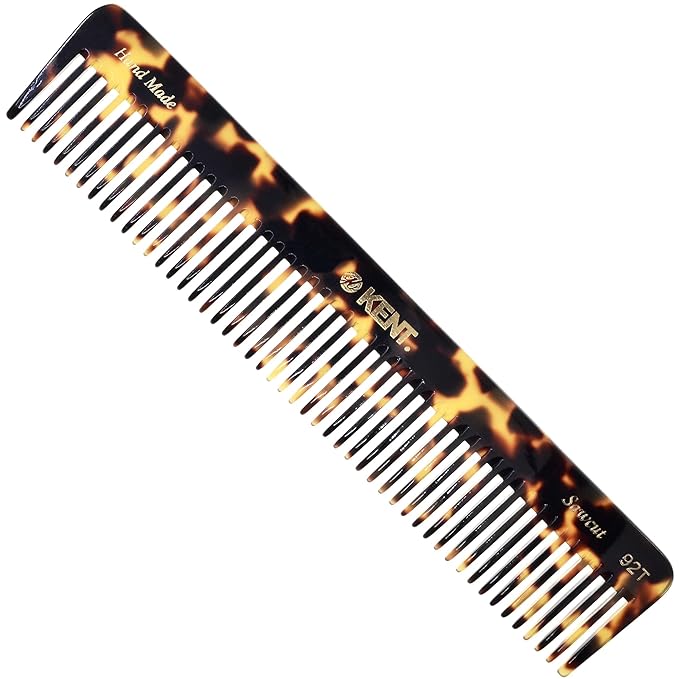 Kent 92TY Wide Tooth Women’s Detangler Comb for Curly, Wavy, and Thick Hair – Ideal for Use on Wet Hair – Gentle, Shower Comb for – Anti-Static, Smooth - Styling Tool by Kent