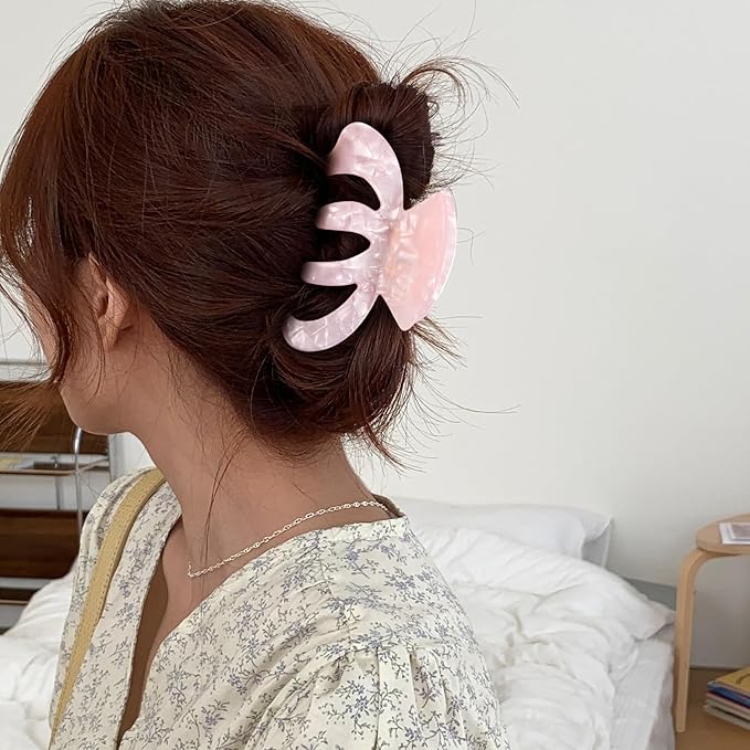 Jayongnee Clips for Women - Octopus Claw Clip - Hair Clips for Long and Thick Hair, Non-Slip Big Claw Strong Hold Hair Unbreakable 3 PCS (claw clip-A)