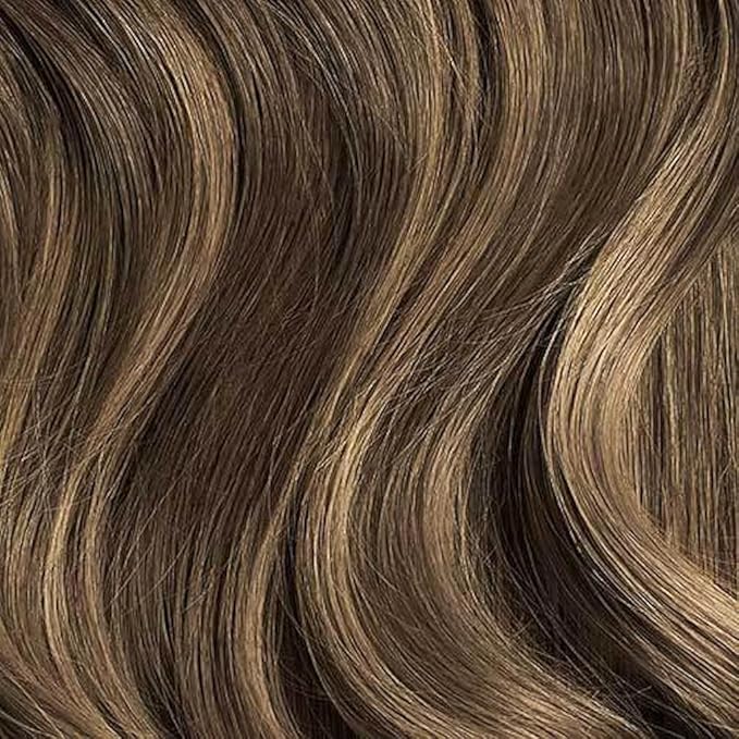 Luxy 100% Remy Human Hair – Halo Clip-In Hair Extensions –Natural Looking Volume & Length - One-Piece - Easy 5-Min Application 150 grams 12" Ash Brown Balayage