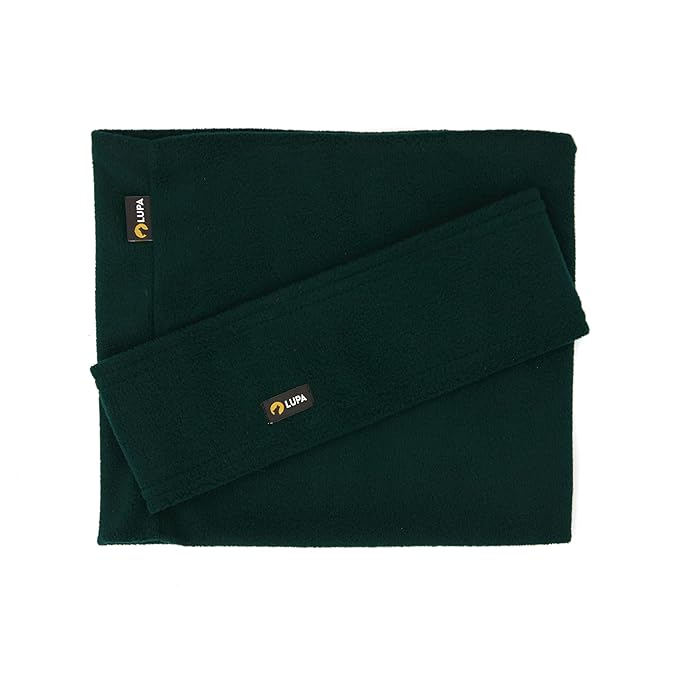 Lupa Handmade Unisex Triple-Layer Micro Fleece Headband - Headband Ear Warmer - Ear Warmers for Women & Men - Ears Cover (Moss)