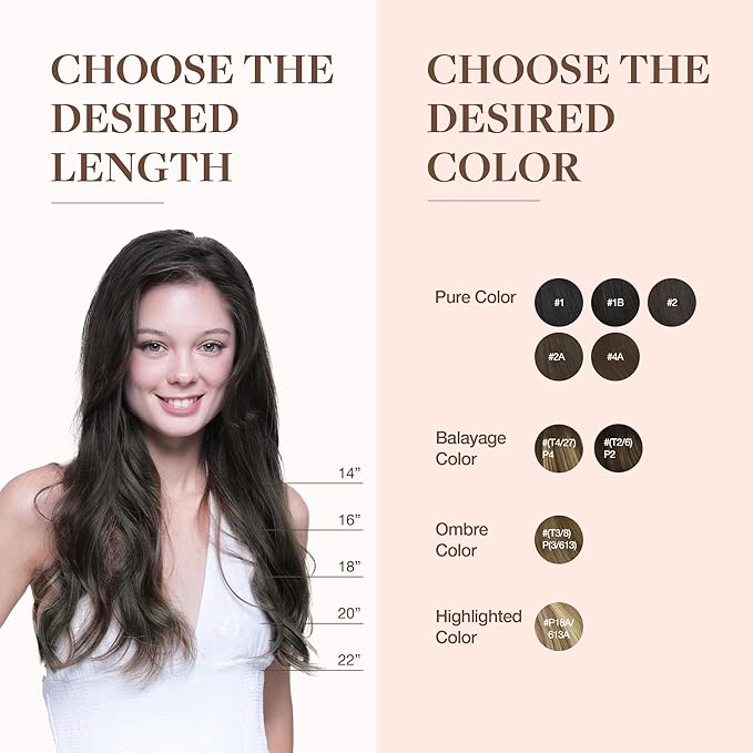 GOO GOO Clip in Hair Extensions Real Human Hair, Remy Human Hair Extensions Clip ins for Women, Natural Human Hair, 18inch 110g 7Pcs, 1C Mocha Brown
