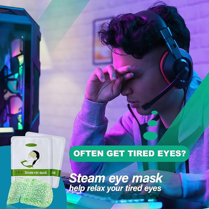 Warm Eye Mask for Tired Eyes 4 Pcs