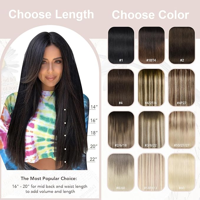 XDhair Balayage Human Hair Clip in Extensions 100g 6pcs 14 Inch Light Brown Mix Blonde Hair Extension Real Human Hair Clip ins Invisible Hair Extension(14”, 3/8/22)