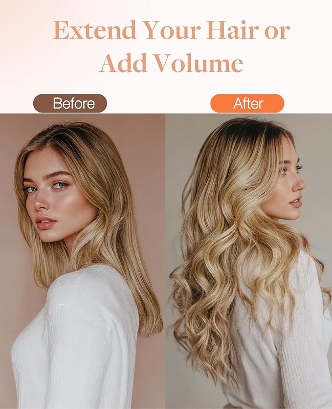 GOO GOO Invisi Edge Tape in Hair Extensions Human Hair, 3/8/613 Walnut Brown to Ash Brown and Bleach Blonde 20pcs 18inch 50g, Virgin Remy Hair, Seamless Injected Tape, Natural Look