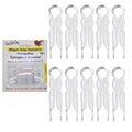 Good Hair Days Hair Pins - 2 1/2" Plastic, U-shaped Magic Grip Hairpins, Strong Durable Pins For Fine, Thick & Long Hair, Styling Accessories - Crystal, Set of 10
