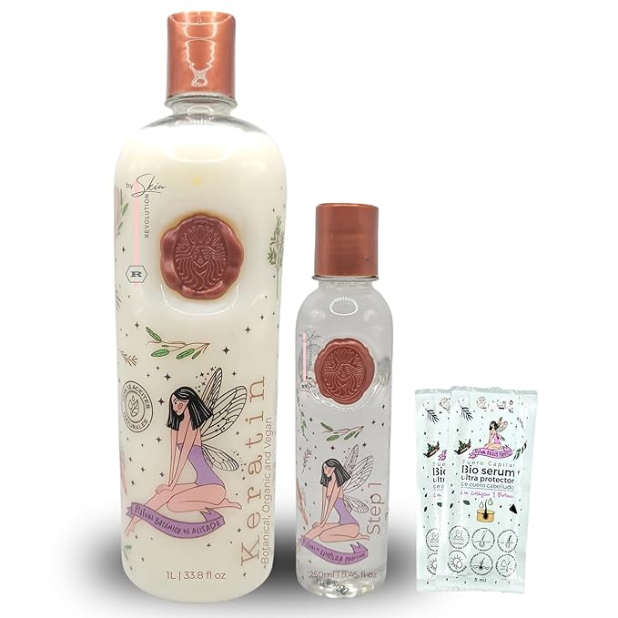 Ritual Botánico Keratina Orgánica | Treatment to Straighten, Repair and Relax Hair | All Natural, Organic & Vegan Ingredients | Product of Colombia| Keratin Large, 1 Liter/33.8 Fl Oz