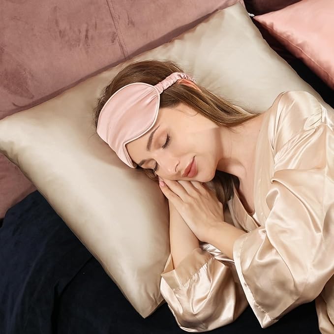Adubor 100% Silk Pillowcase - Mulberry Silk Pillow Cases, 23 Momme 6A Grade Fibers, Silk Pillow Case for Hair and Skin Health, with Hidden Zipper (Queen 20''x30'', Beige, 1PC)