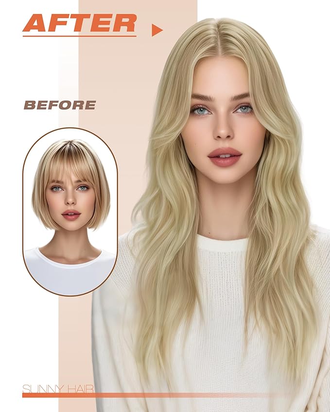 Sunny Hair Tape in Hair Extensions Real Human Hair Invisible Remy Hair Extensions Tape ins for Women Dark Blonde Highlights Light Blonde 14 inch 20Pcs 50G