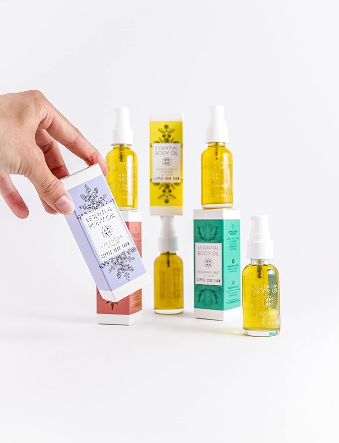 Little Seed Farm Essential Body Oil, Rosemary Patchouli, 4.0 Ounce