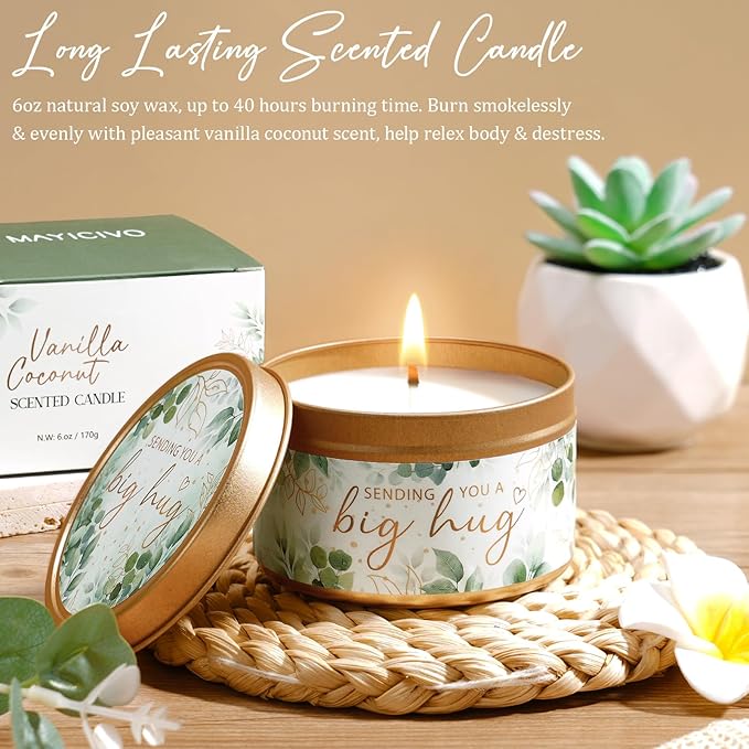 Christmas Birthday Gifts for Women Self Care Gift, Get Well Soon Gift Baskets Relaxing Spa Care Package for Women with Blanket, Unique Gifts Idea for Mom Mother Her Wife Girlfriend Best Friend Sister