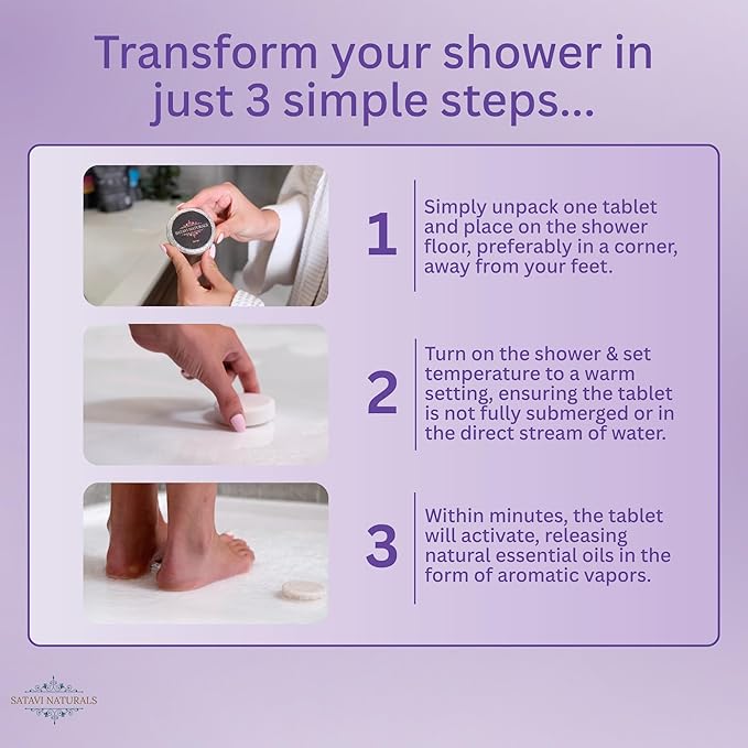 Shower Steamers 15 Pack – Aromatherapy Shower Bombs for Stress Relief - Spa Self Care Gift Set, Holiday Stocking Stuffers for Women & Men - Lavender