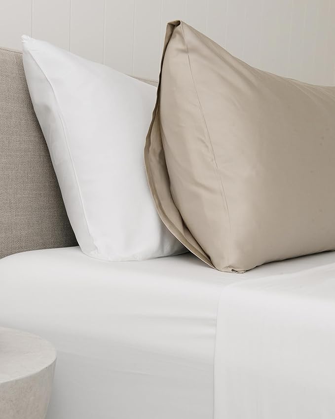 Cozy Earth King Pillowcases Set of 2 - Made of 100% Viscose from Bamboo, Ultra-Soft & Luxury, Woven from Naturally Breathable & Lightweight Fabric - Driftwood