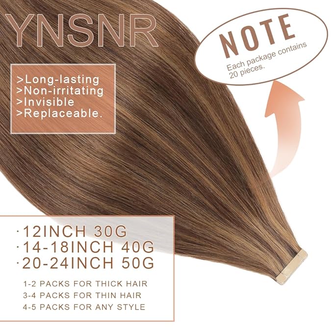 Tape in Hair Extensions Human Hair,14 Inch Human Hair Tape in Extensions 20Pcs Tape Ins Human Hair Extensions for Women Seamless Tape in Hair Extensions Real Human Hair