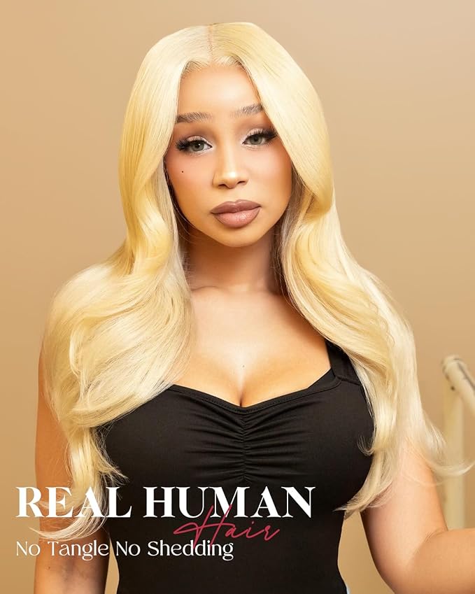 22 Inch Wear And Go Glueless 613 9x6 HD lace front wig Human Hair Pre Plucked Pre Cut For Beginners Human Hair 180% Density Body Wave Lace Front Wigs No Glue Pre Cut 3 Seconds To Wear Glueless Wig