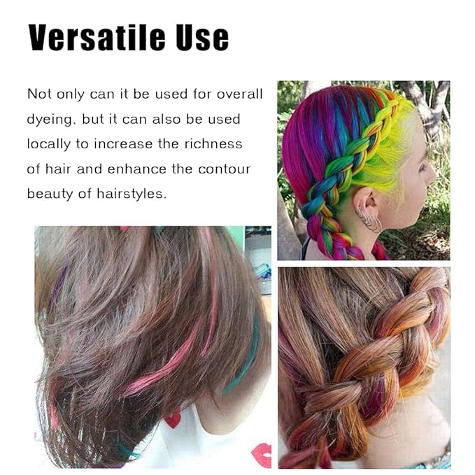 Temporary Hair Color Spray, Blue Hair Dye Pomades for Kids and Women-Perfect for Cosplay, Christmas, and Halloween Parties, Natural Washable Quick-Drying, One-Time Use in one wash (Blue, 120ml)