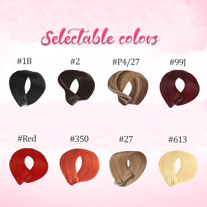 20 Inch 120g Copper Clip in Hair Extensions Real Human Hair, 8pcs Double Weft Hair Extensions Smooth Human Hair Kinky Straight Clip ins for Women Easy Application