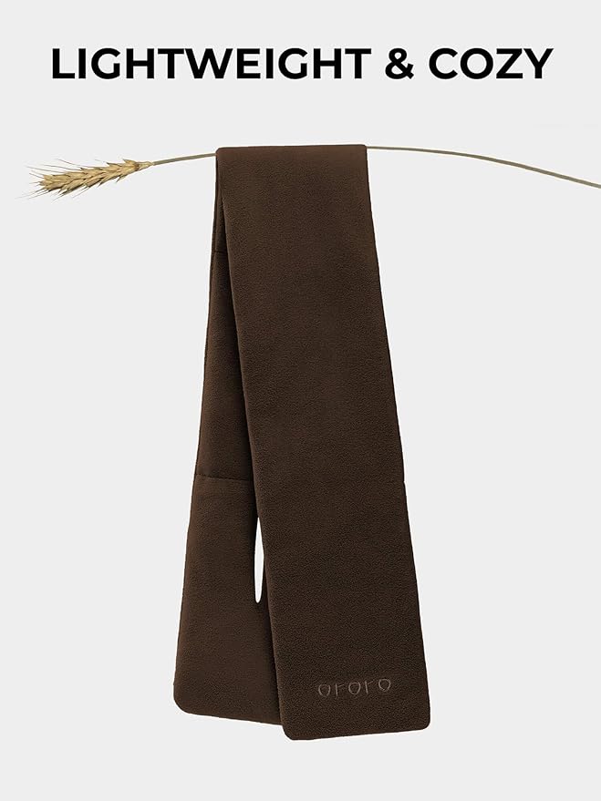 ORORO Heated Scarf, Up to 12 Hours of Warmth, Heated Neck Warmer with Rechargeable Battery
