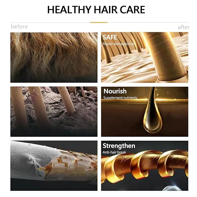 Natural Coffee Hair Color Shampoo 500ml | Upgrade Formula, 3-IN-1 Herbal Hair Coloring Shampoo, Hair Nourishing & Dyeing for Men Women, 100% Hair Color Coverage for All Hair Types 17.6 Fl Oz (Coffee)